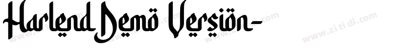 Harlend Demo Version字体转换